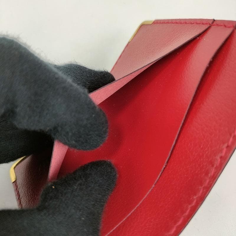 未使用級 ROLEX ロレックス カードケース カード入れ レッド系 赤