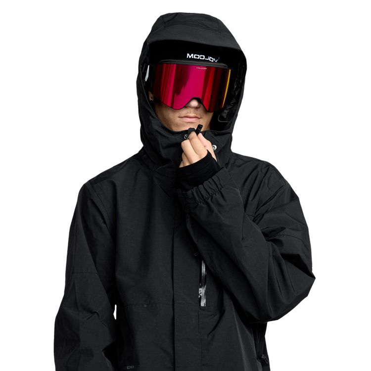  VOLCOM L GORE-TEX JACKET 25-26 BLACK ボルコム エルゴア ジャケット 2 LAYER ゴアテックス 防水ジャケット ゴア GORE防水ウェア ウェア(男性用) スノーボード