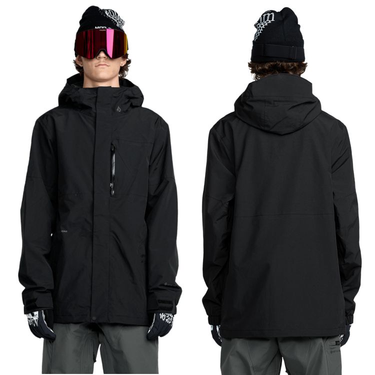 VOLCOM L GORE-TEX JACKET 25-26 BLACK ボルコム エルゴア ジャケット 2 LAYER ゴアテックス 防水ジャケット ゴア GORE防水ウェア