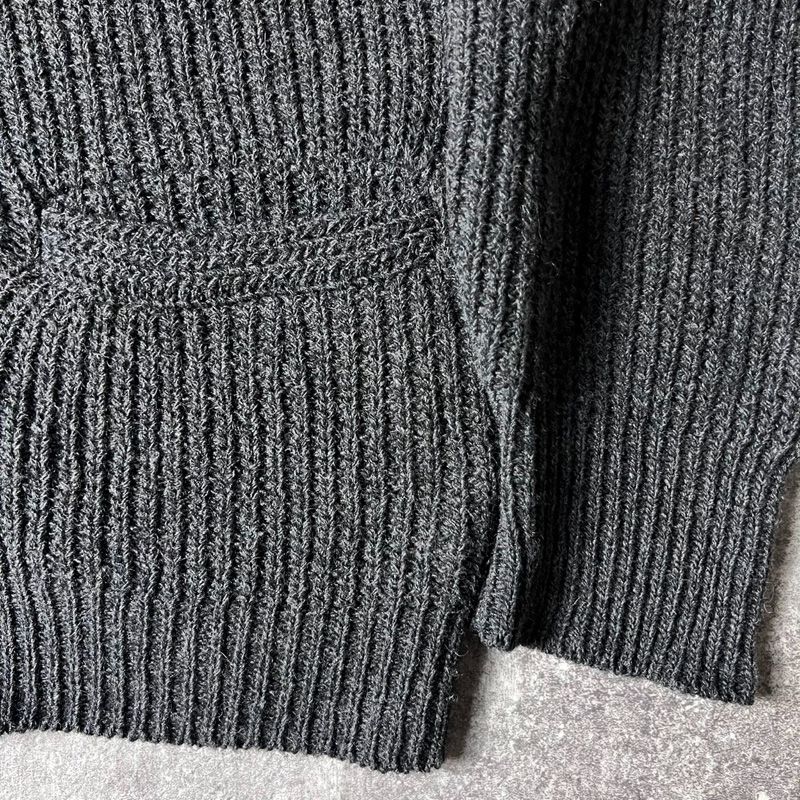 60s PILGRIM ラムウール アクリル ニット ショールカラー カーディガン