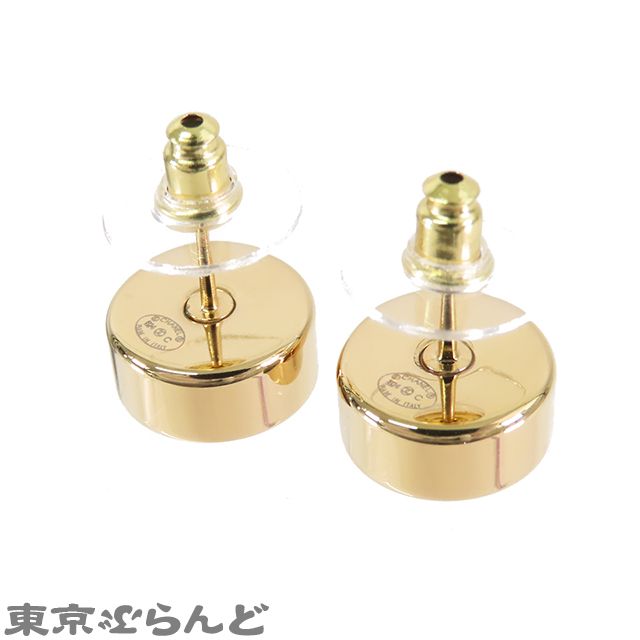シャネル CHANEL ピアス ゴールドxブラック メタル ココマーク ロゴ GP B24C レディース 001014104