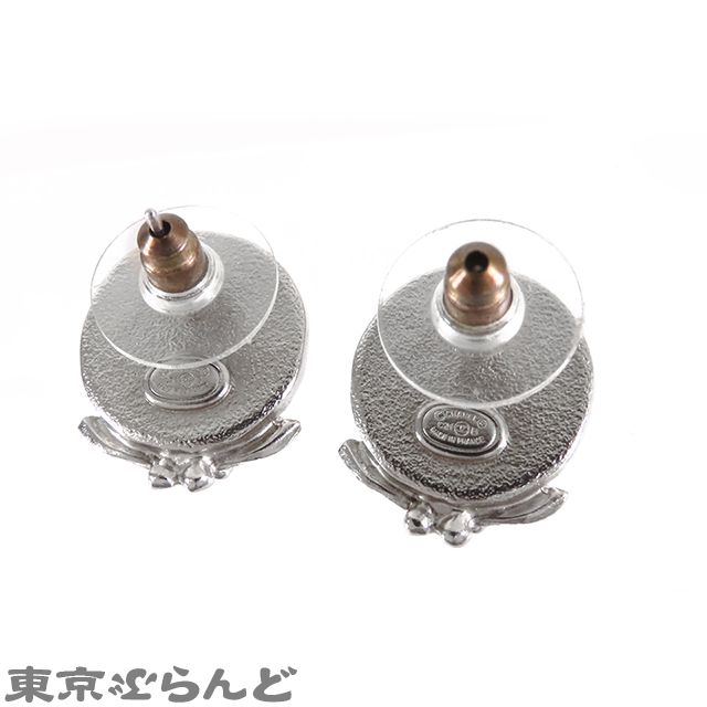 シャネル CHANEL ピアス シルバー メタル ラインストーン ココマーク C21B レディース 001014121