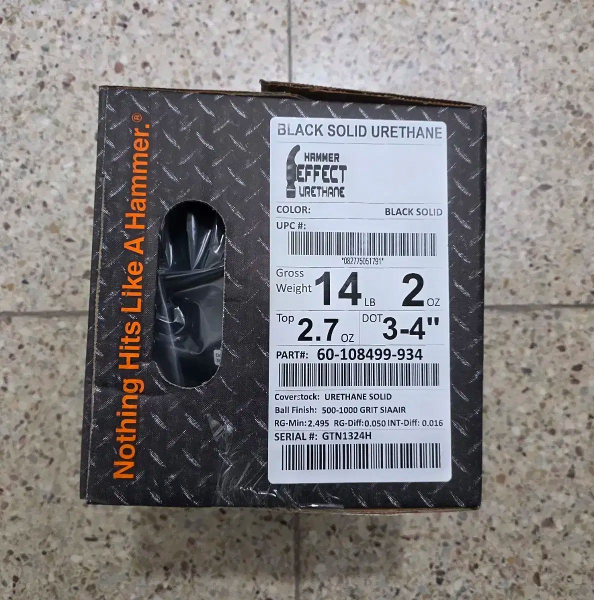 ボーリング HAMMER エフェクト ブラック ウレタン