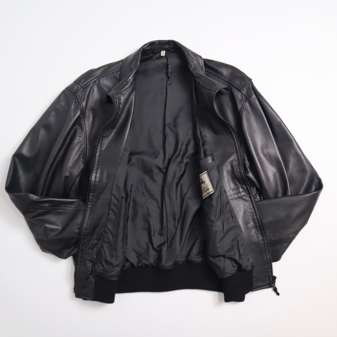 vintage レザー 本革 A-2 G-1 フライトジャケット 短丈 ブラック