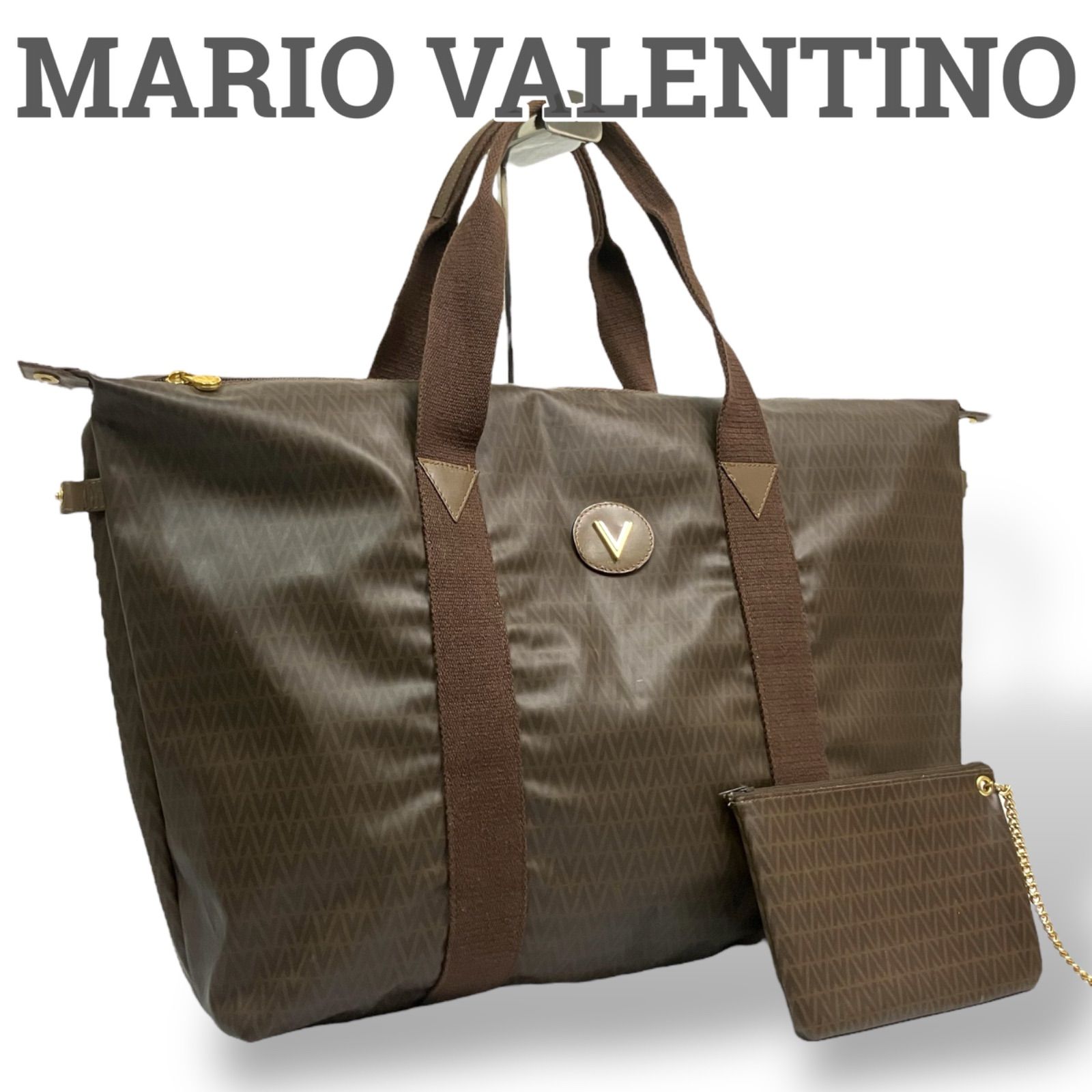 美品】MARIO VALENTINO マリオ バレンチノ ボストンバッグ トート 