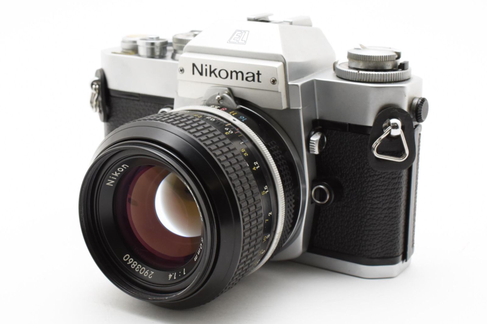 上 Nikon Nikomat ニコマート EL シルバー 非Ai 50 mm f 1 4 レンズセット