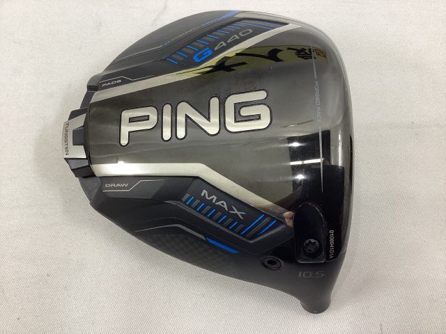 中古】ピン 【大人気】G440 MAX ドライバー/ヘッド単品 カバー＆レンチ