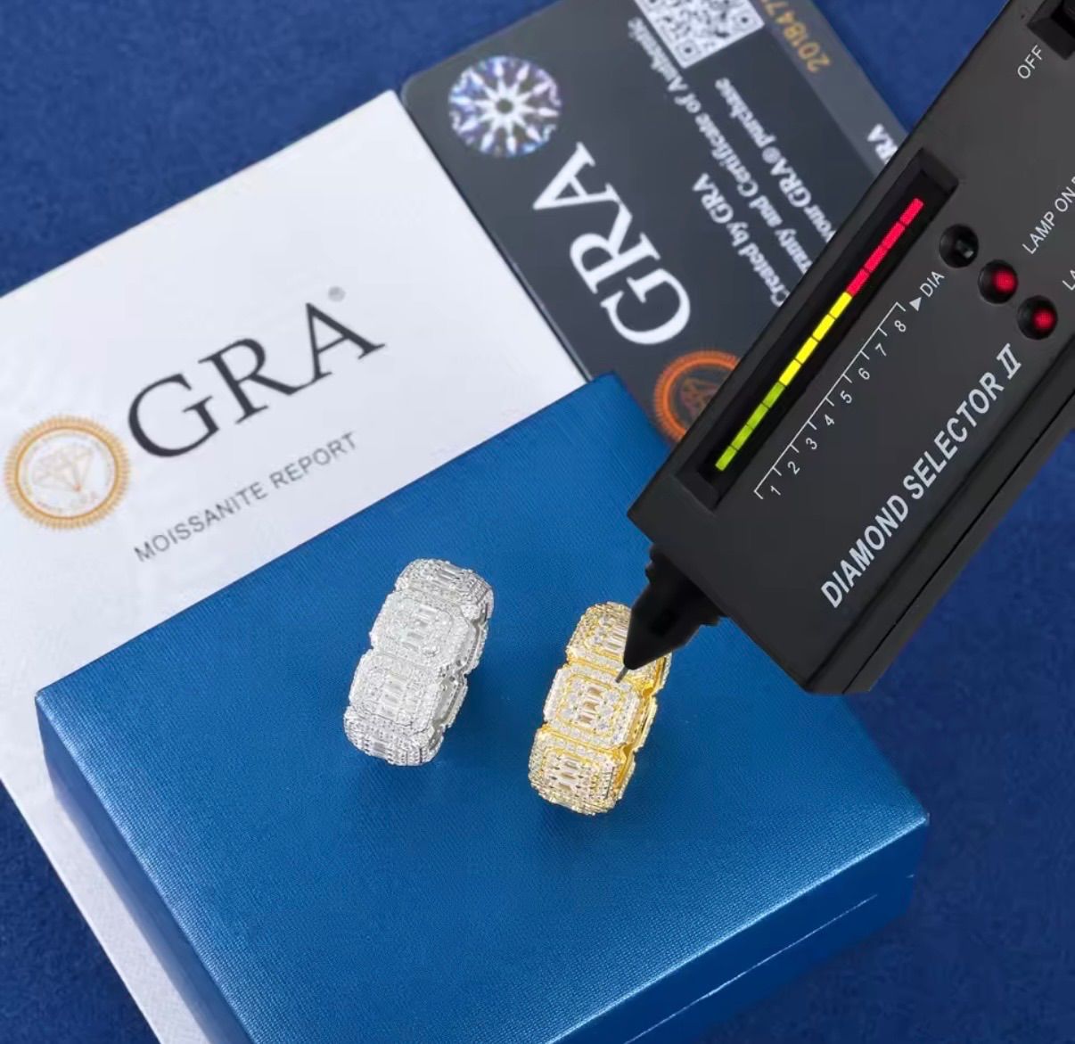 指先に光のライン モアサナイト×S925