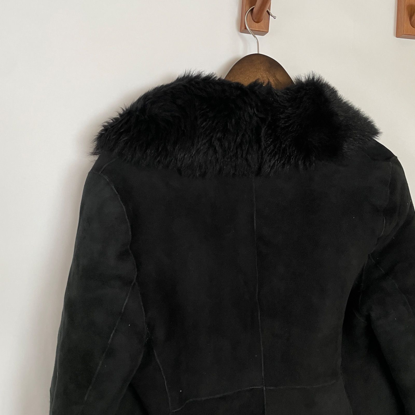 美品】DKNY ダナキャラン ファーコート ムートンコート サイズ4 M L