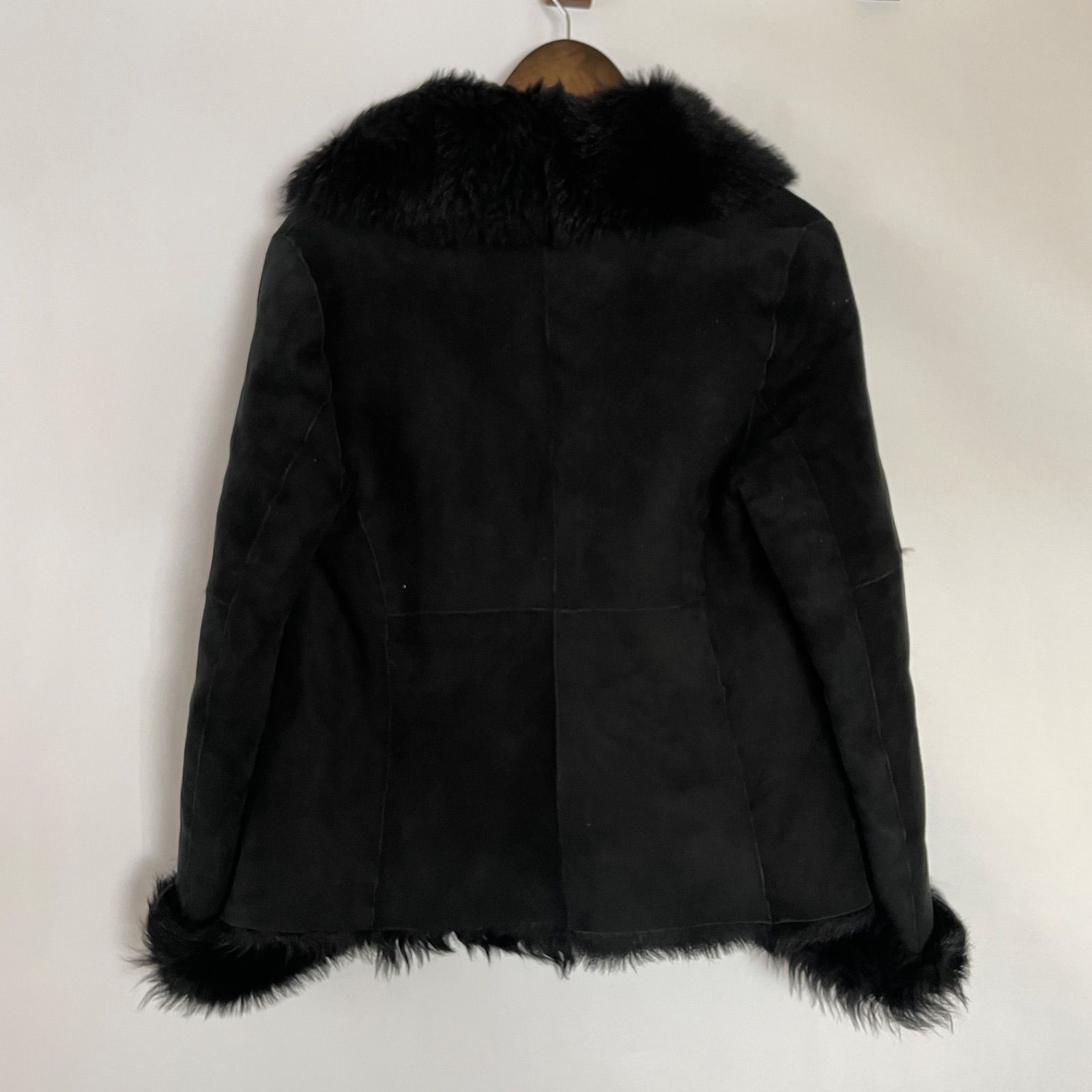 美品】DKNY ダナキャラン ファーコート ムートンコート サイズ4 M L