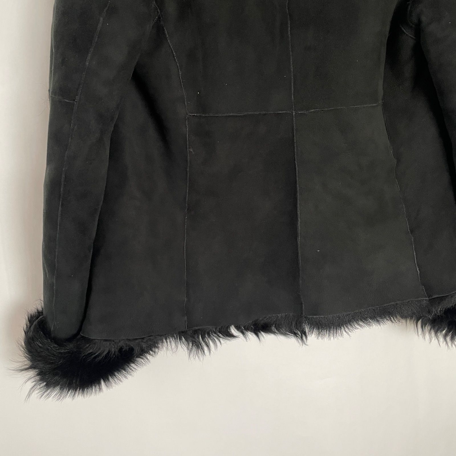 美品】DKNY ダナキャラン ファーコート ムートンコート サイズ4 M L