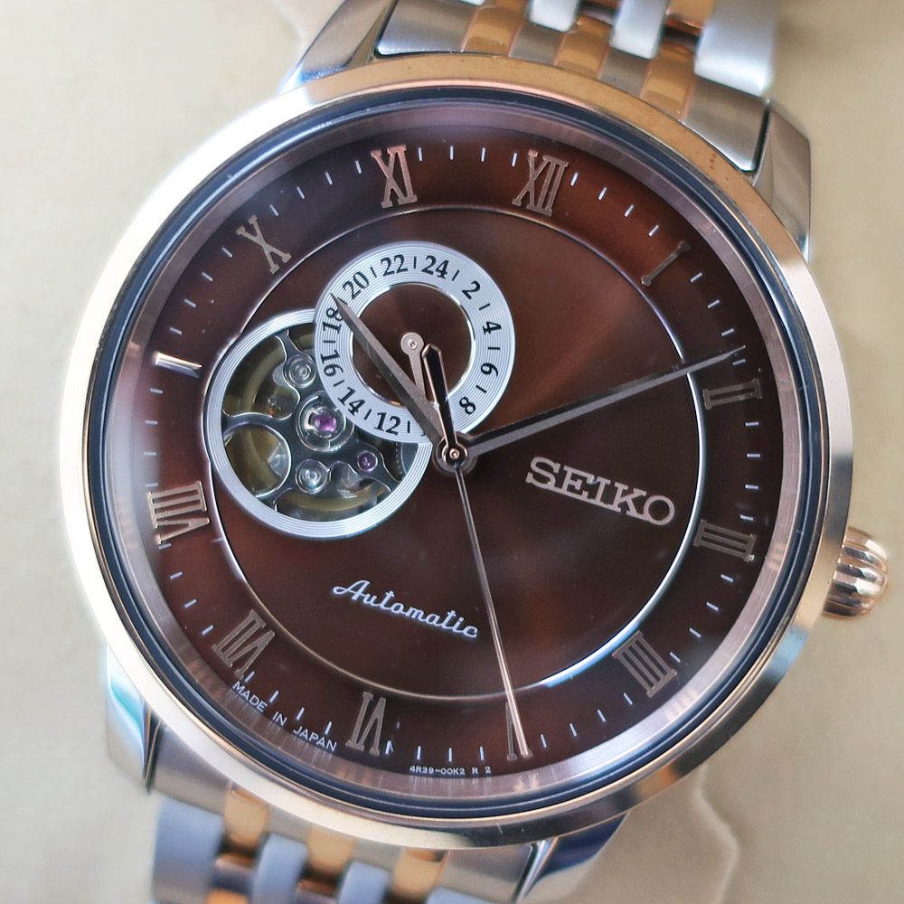 天白】SEIKO セイコー プレザージュ SARY066 ブラウン SS メカニカル 
