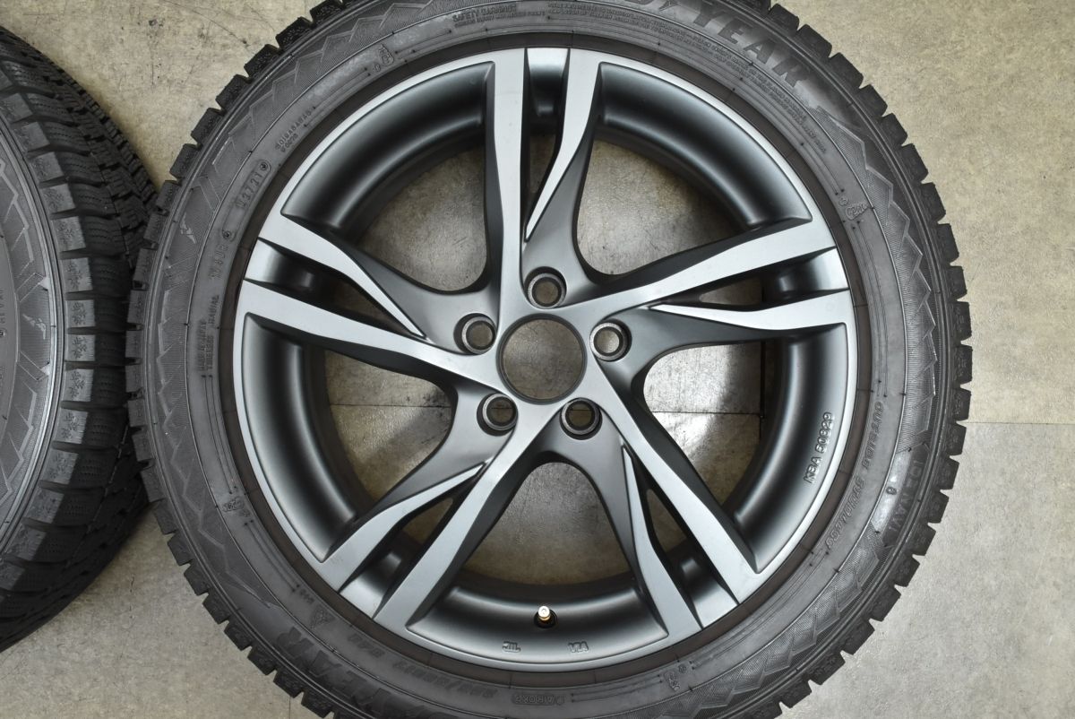  バリ溝 MAK ストックホルム 17 in 7 J 40 5 PCD 108 グッドイヤー アイスナビ8 225 50 R ボルボ V 60 70 S スタッドレス 可 17インチ タイヤ ホイールセット