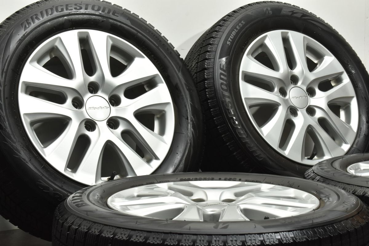 バリ溝 ホンダ ヴェゼル Modulo モデューロ 16 in 7 J 55 PCD 114 3 ブリヂストン ブリザック VRX 2 215 60 R オデッセイ WR V