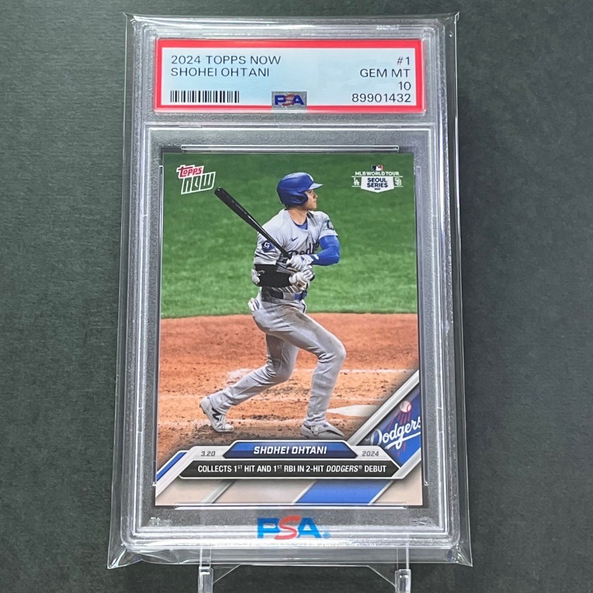 メルカリ便　topps nowドジャース　大谷翔平　psa10 ① 2025年最新2024 topps now 大谷翔平 psa 10の人気アイテム - メルカリ