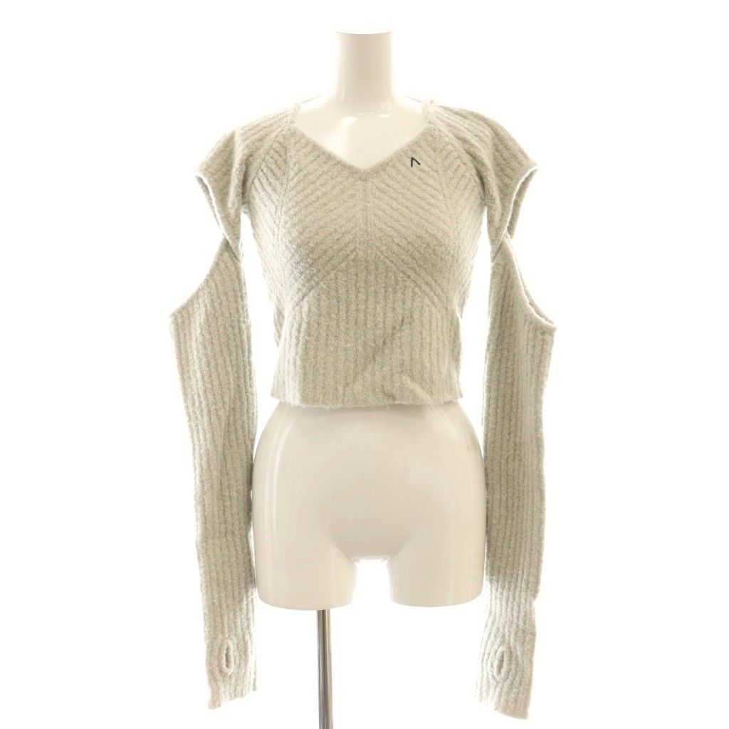 アンドマリー ANDMARY Nicole ribbon tops ニット セーター クロップド