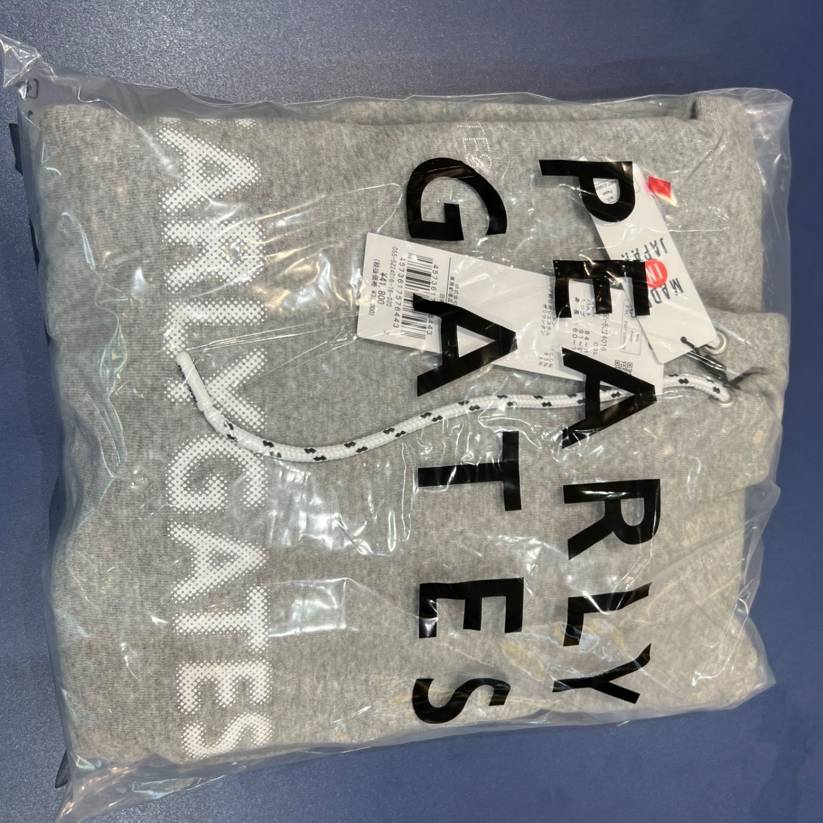 GATES ジグザグ裏毛ジャガードスウェットフーディワンピース