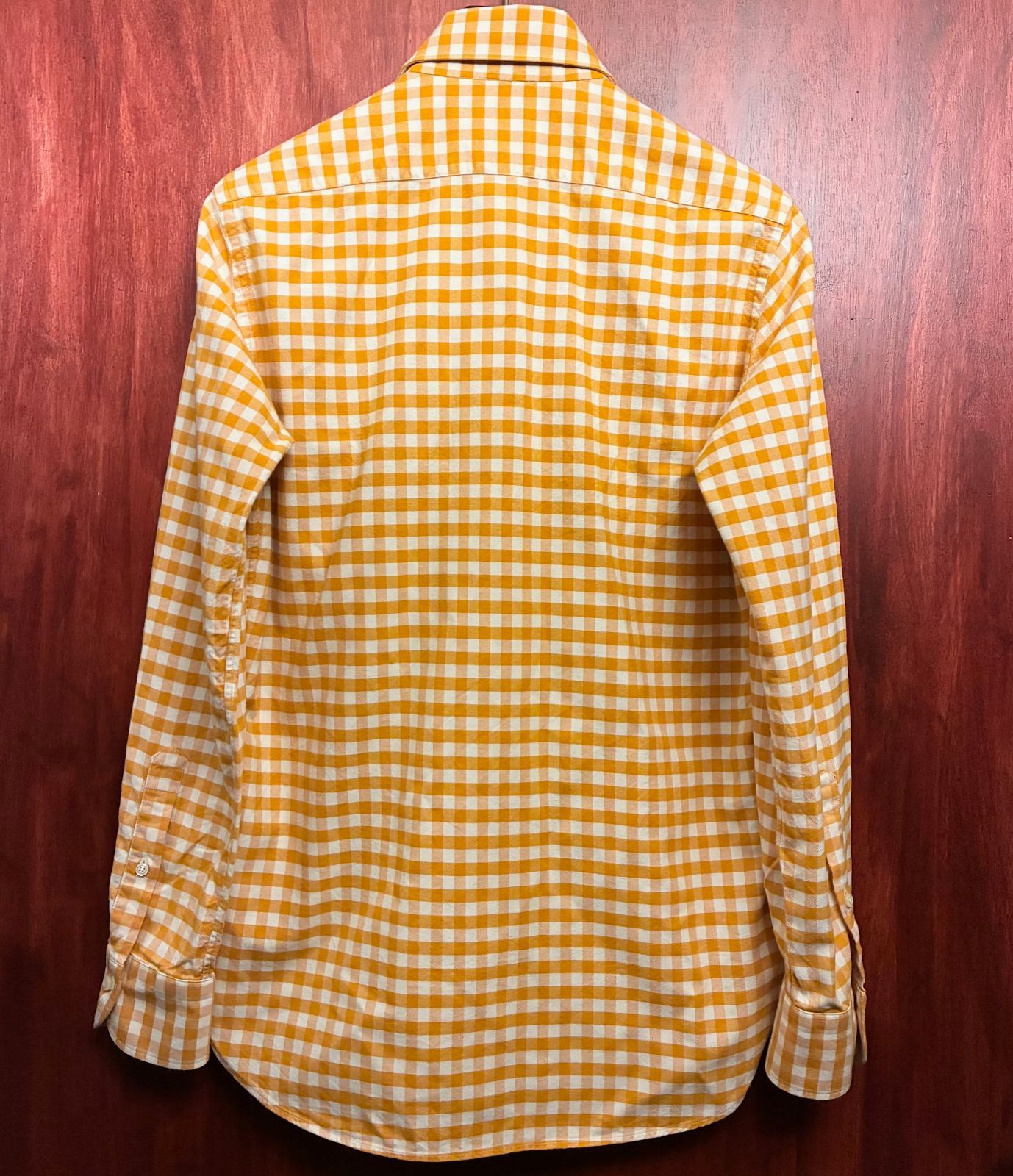 ギンガムチェック柄 長袖シャツ