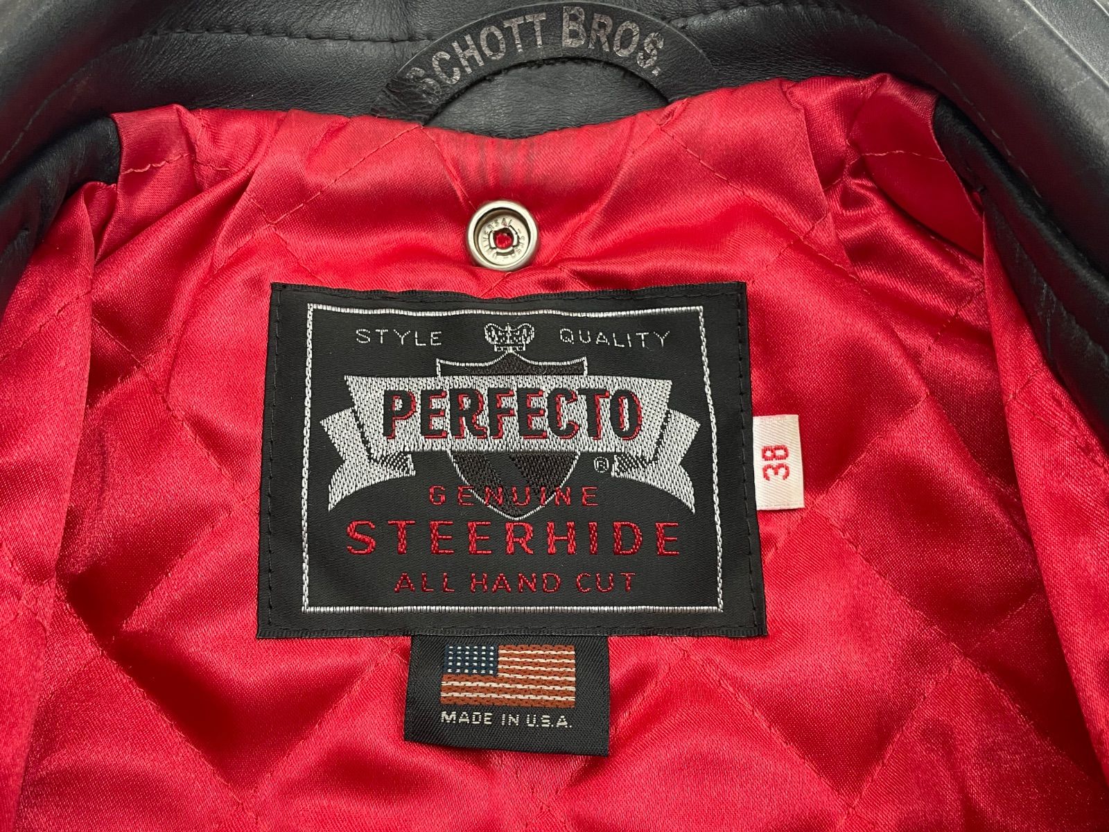 38 Schott ショット 7371 ワンスター 100周年 ダブル ライダーズジャケット KANDAIZUMI_COM