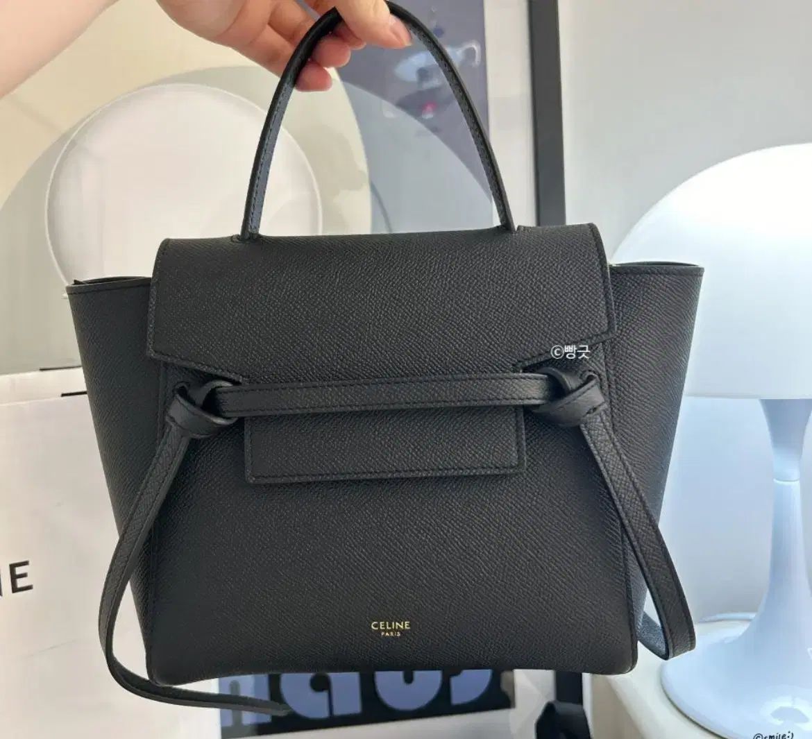 Celine セリーヌ ベルトバッグ ナノ ブラック Celine レディース バッグ