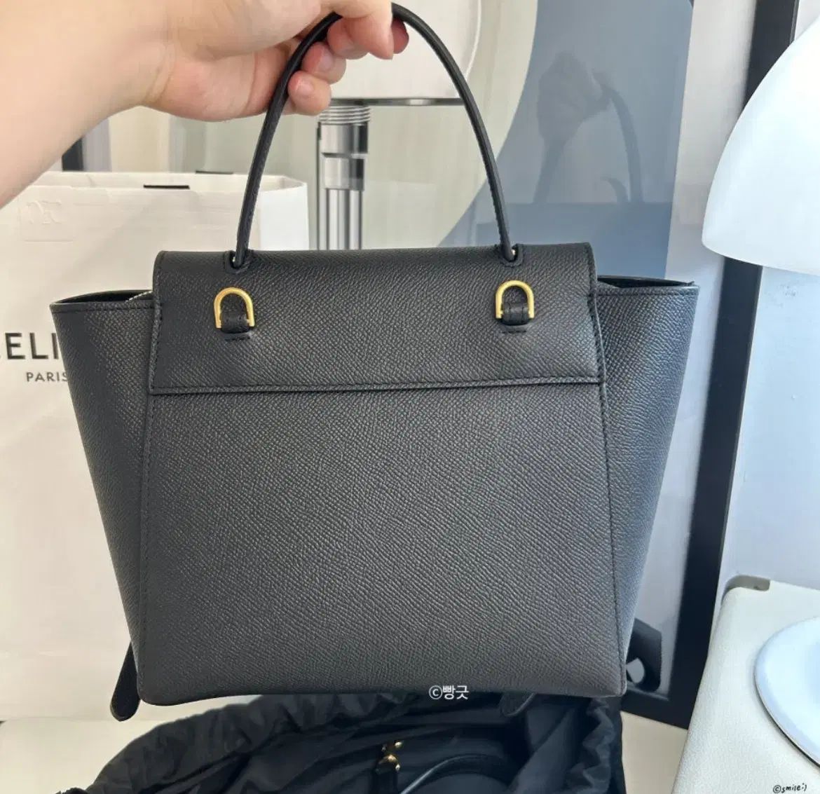 Celine セリーヌ ベルトバッグ ナノ ブラック Celine レディース バッグ