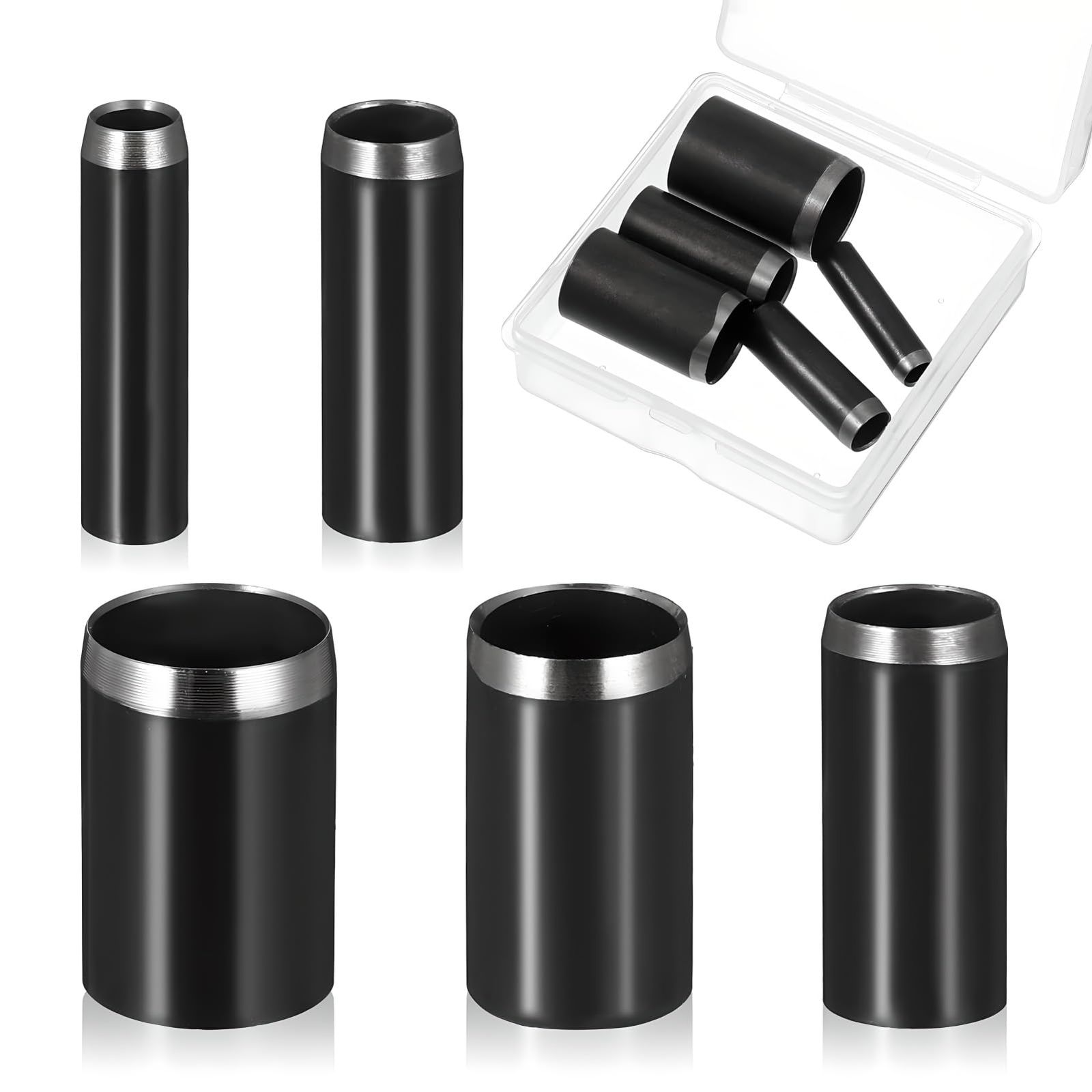 新品 穴あけポンチ レザーパンチツールセット 丸穴カッター 5個セット 