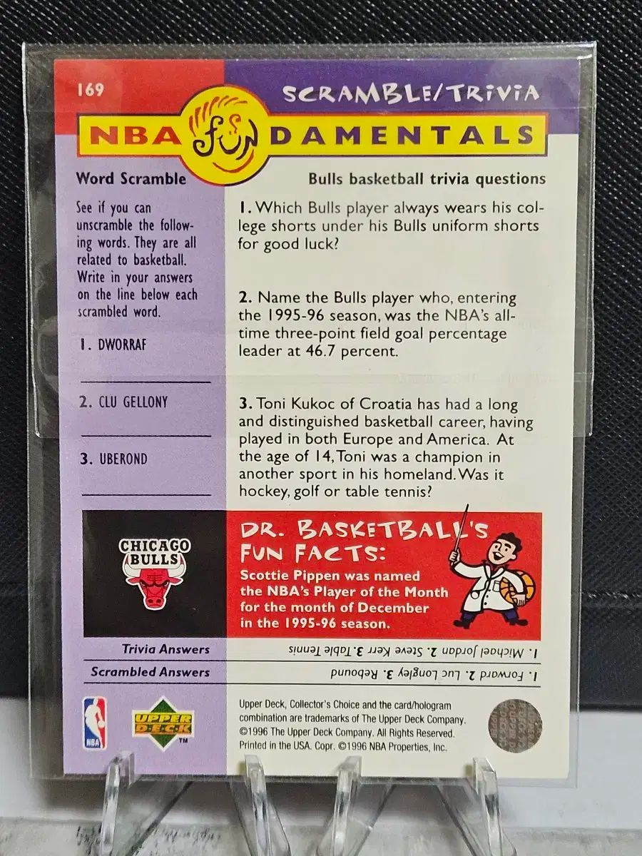 スコッティ ピッペン Upper Deck カード NBA ファンダメンタル ブルズ