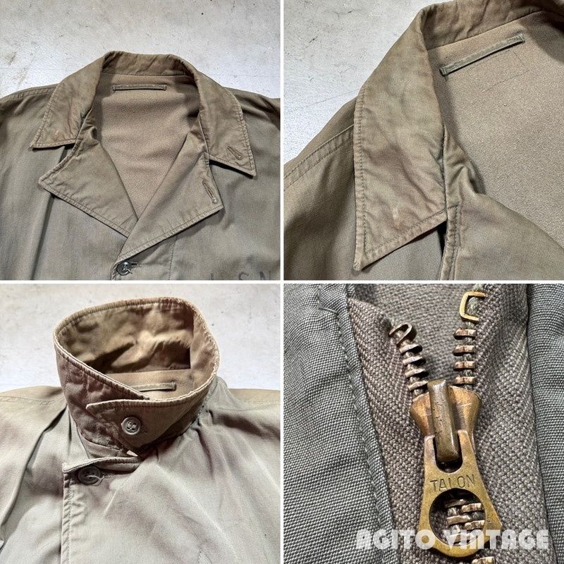 40's U.S.NAVY N-4 DECK JACKET デッキジャケット 1945年 WW II M相当
