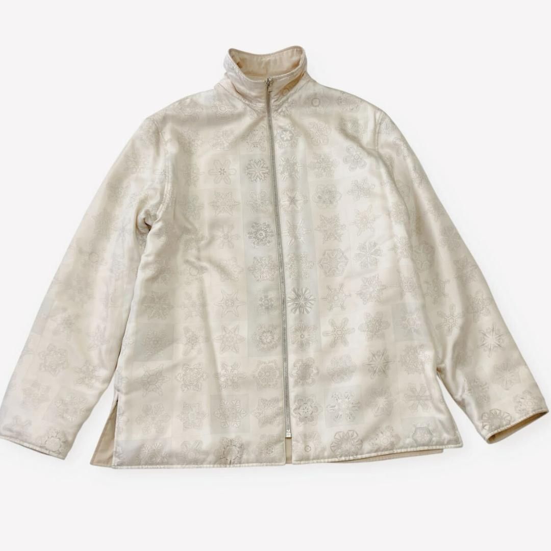 エルメス リバーシブル ジャケット シルク マルジェラ期 M〜L 柄 アウター