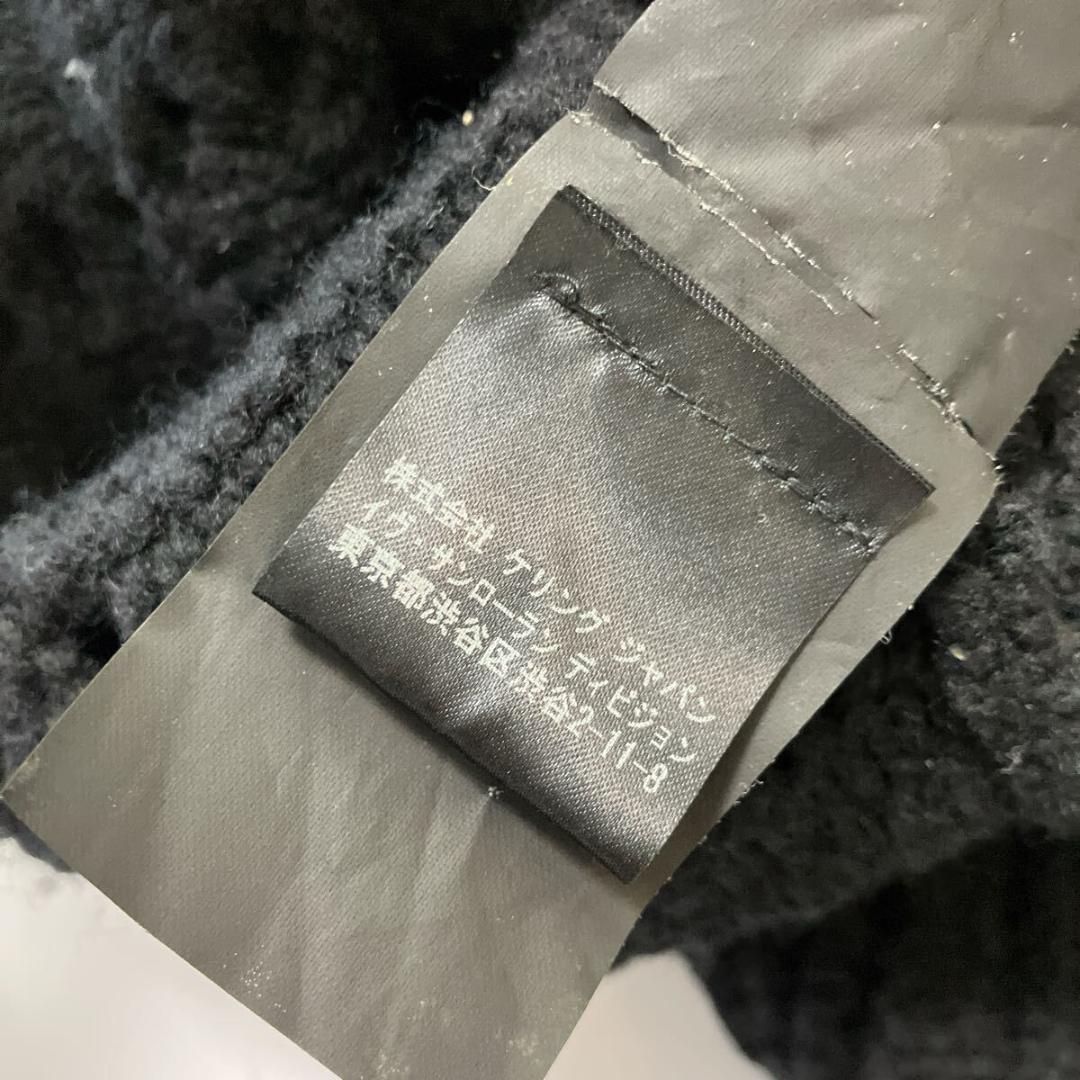 サンローラン レディース ケープ ウール XS ポンチョ ニット マント
