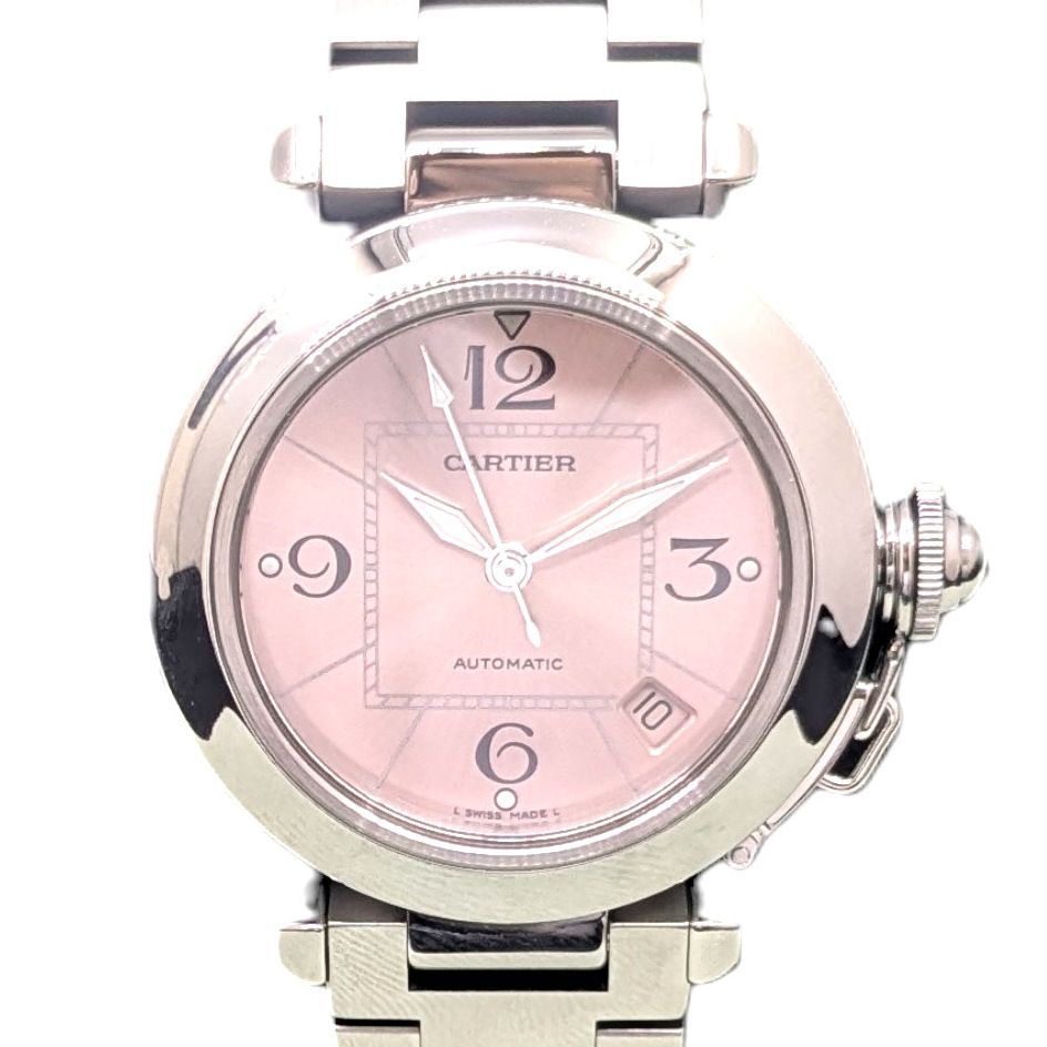 Cartier カルティエ パシャC W31058M7 腕時計 デイト オートマ 自動巻き ウォッチ Pasha C ピンク文字盤 レディース ウォッチ 時計 ブランドギャラリー東心斎橋店