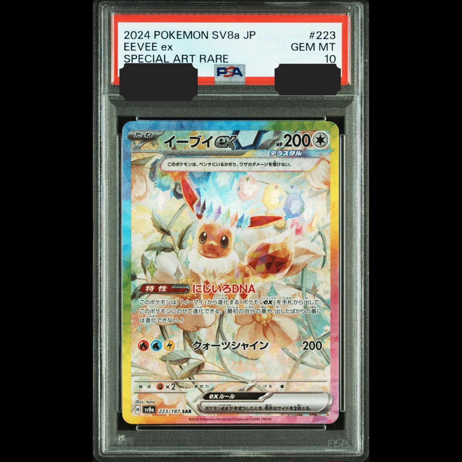 イーブイex SAR PSA10 イーブイex SAR PSA10 223⁄187 千*論様 テラス