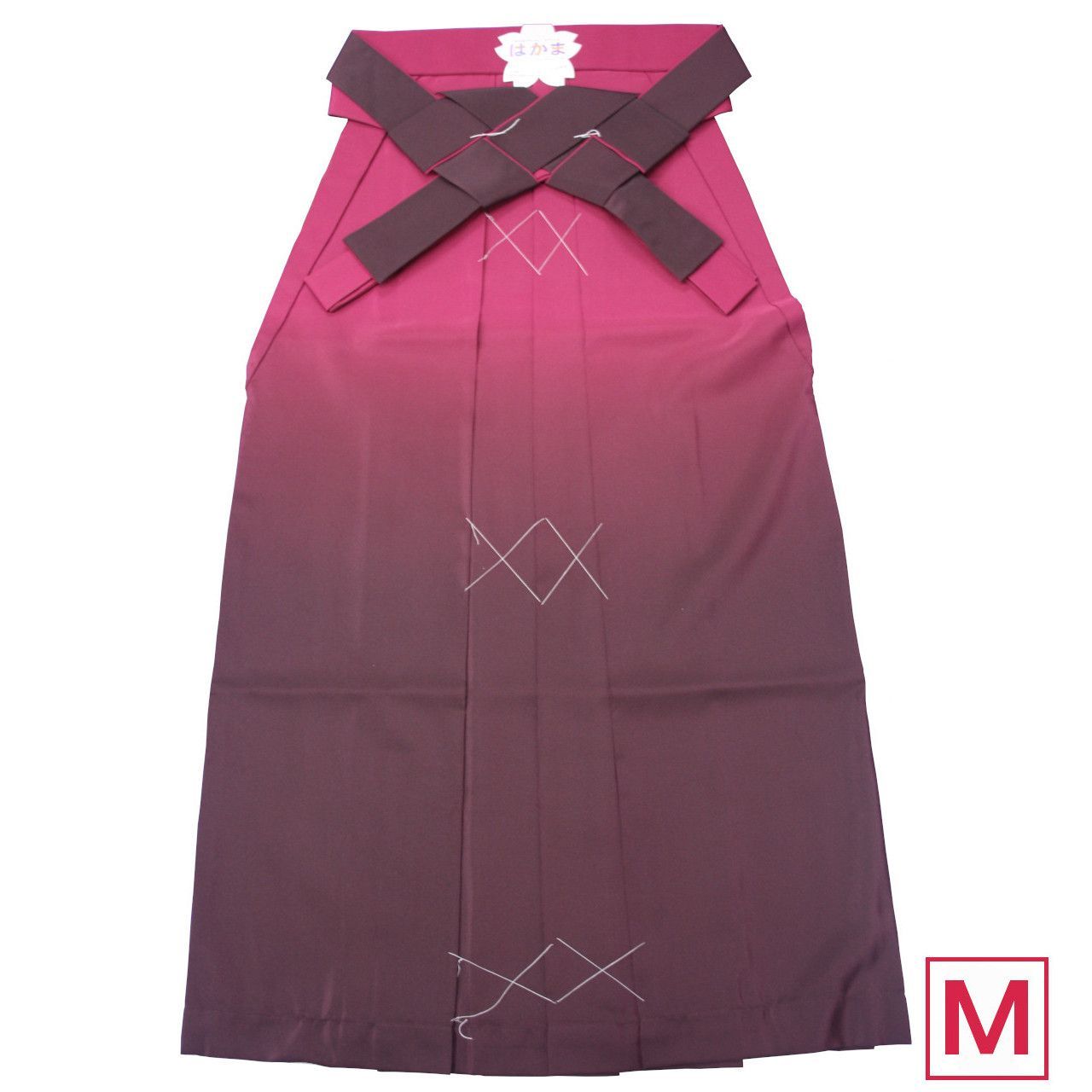 卒業袴 ボカシ ワインレッド M 紐下91cm 153~160cm 卒業式 謝恩会 袴 洗える