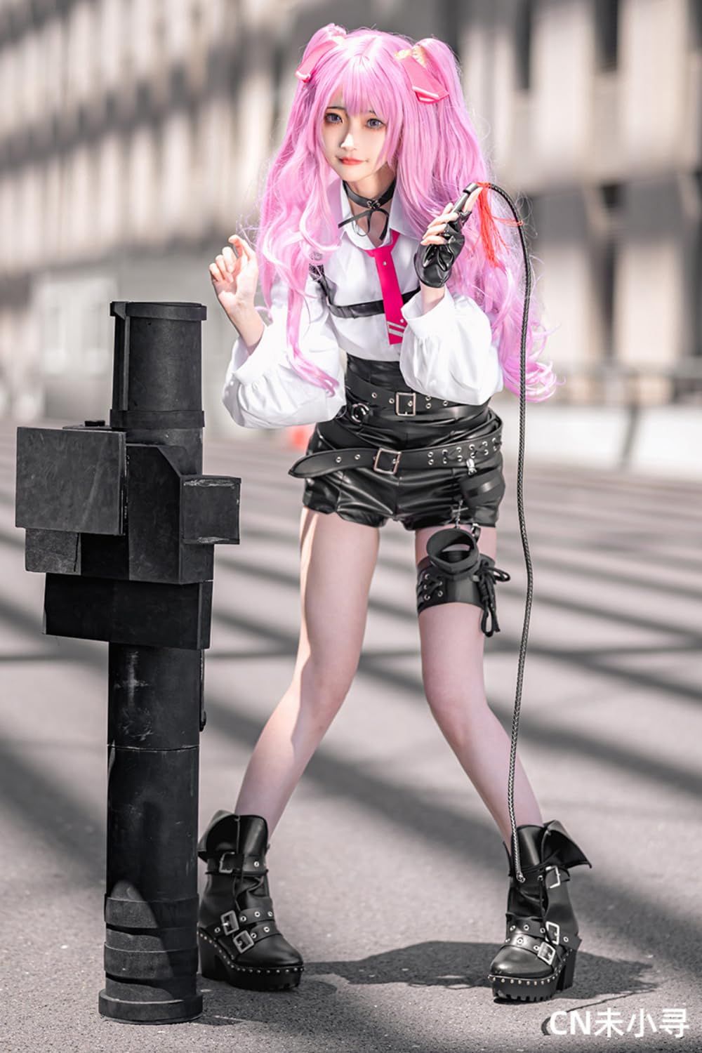 COSSA 勝利の女神 NIKKE バイパー ユニ ニケ アリス コスプレ ウィッグ付き ディーゼル セーラー服 コスプレ コスチューム 女王 うさぎ 衣装 ニケ ニッケ ボディースーツ ハロウィン L ユニ