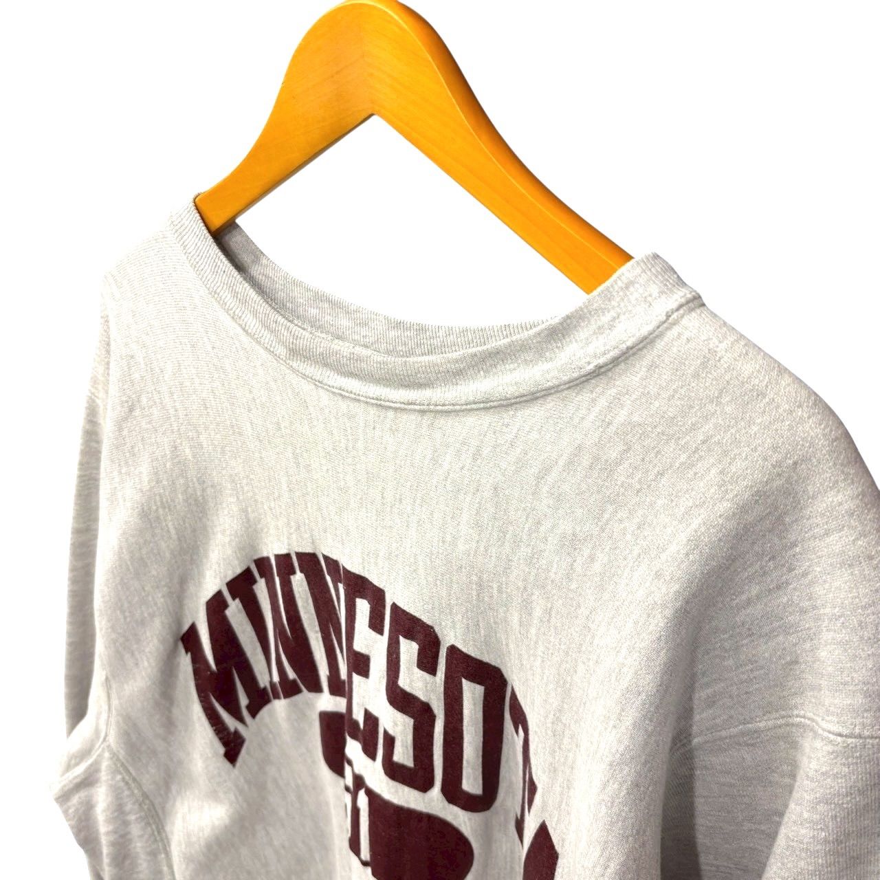 80sビンテージチャンピオントリコタグリバースウィーブスウェットバックプリントM CHAMPION チャンピオン 80年代 USA製 トリコタグ 2枚タグ 完全目無し