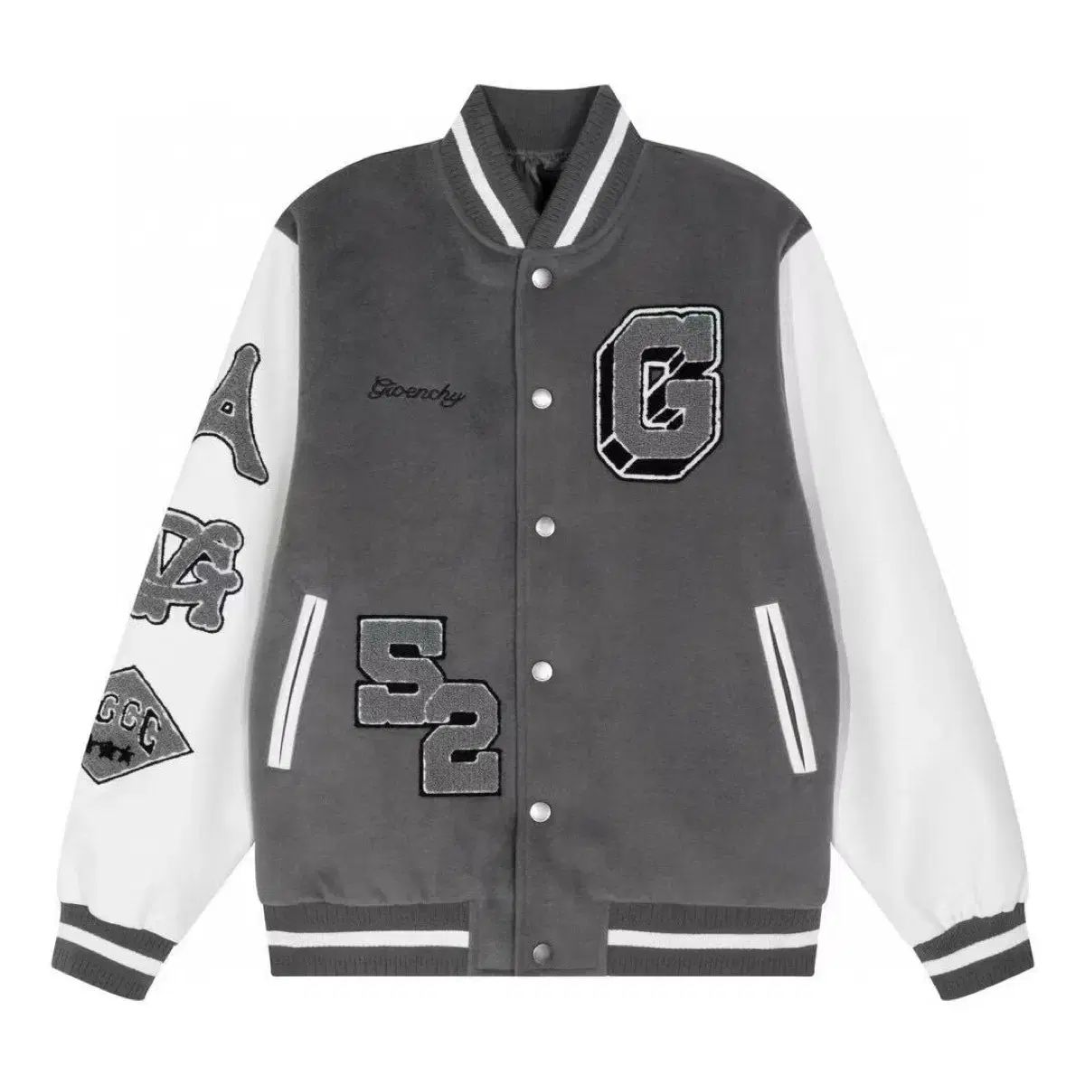 ジバンシィ G ロゴ パッチ スタジャン ジャケット