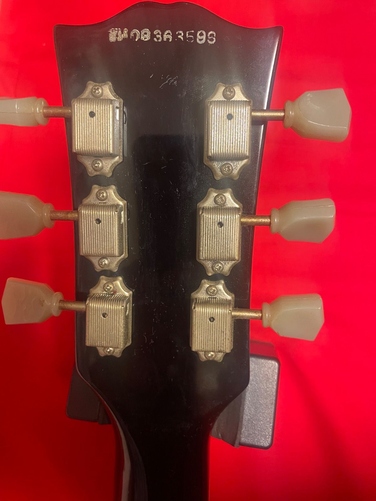 国内生産 ギブソンヘッド メーカー不明 SG ギター ペイント ブランコテールピース