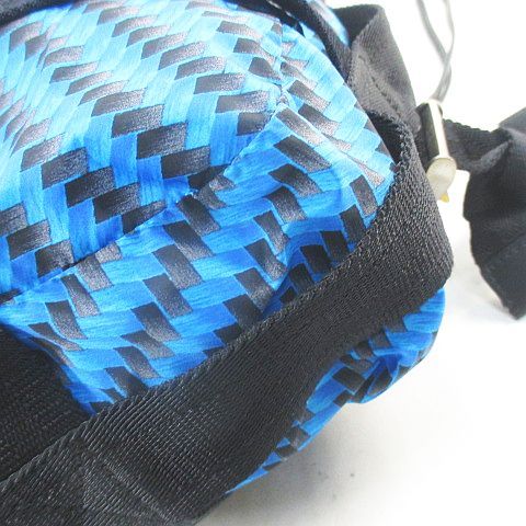 ダンヒル dunhill RADIALL ラディアル MK2 2WAY トート バックパック リュック 幾何学模様 ハトメ ブルー イタリア製 DECORATOM_COM_BR