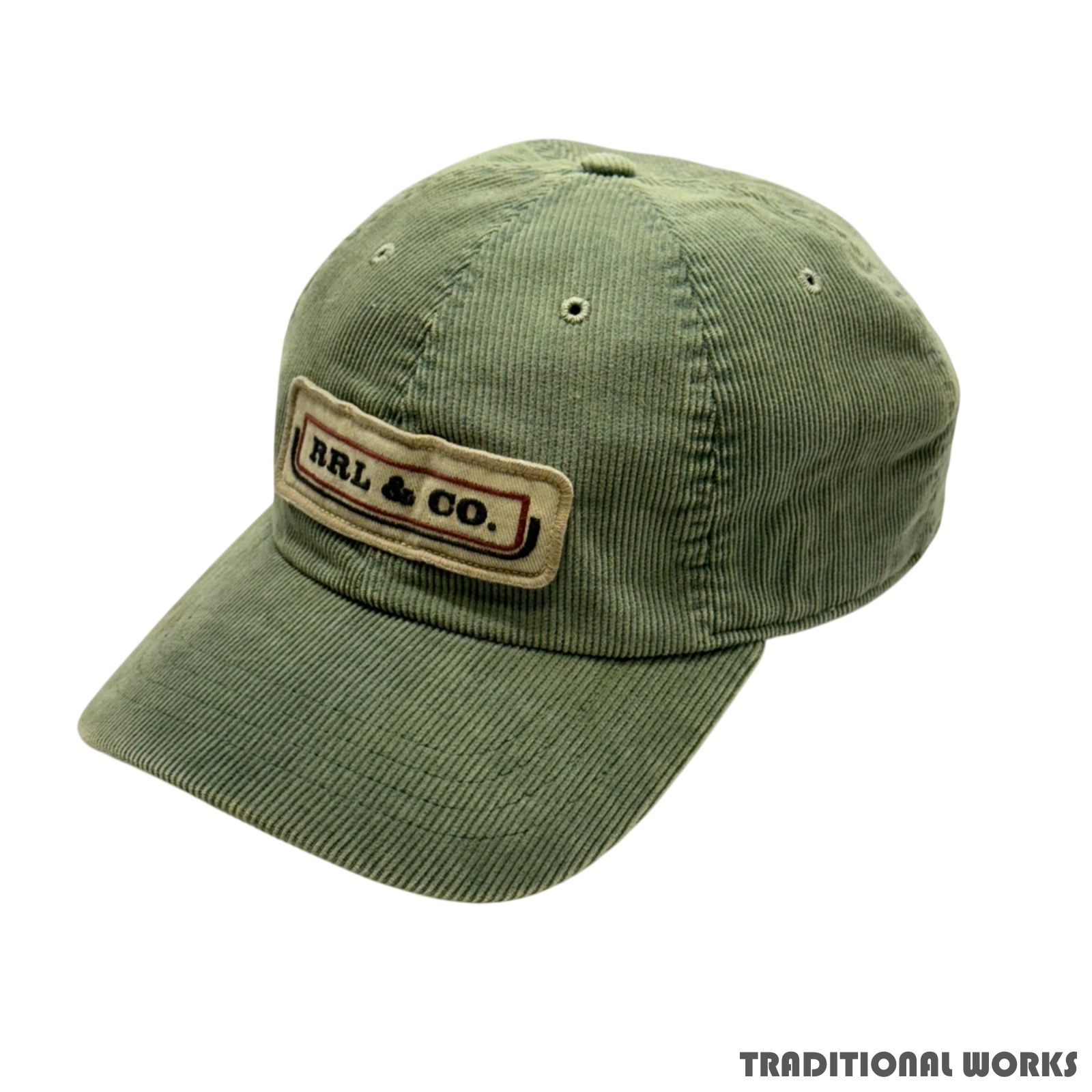 RRL ダブルアールエル コーデュロイ トラッカーキャップ グリーン系 コットン ポリエステル