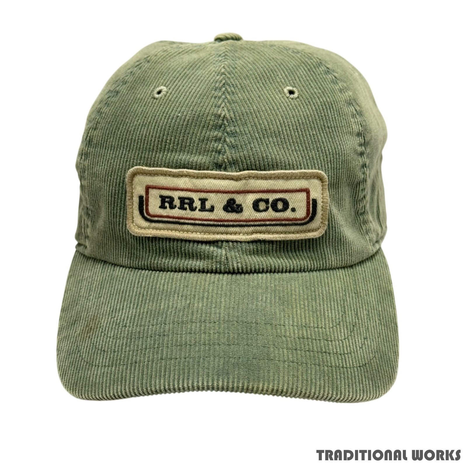 RRL ダブルアールエル コーデュロイ トラッカーキャップ グリーン系 コットン ポリエステル