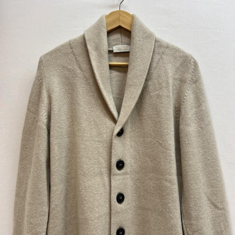 JOHN SMEDLEY ジョンスメドレー カーディガン 長袖 イングランド製 カシミヤ混 ウール ショール カーディガン