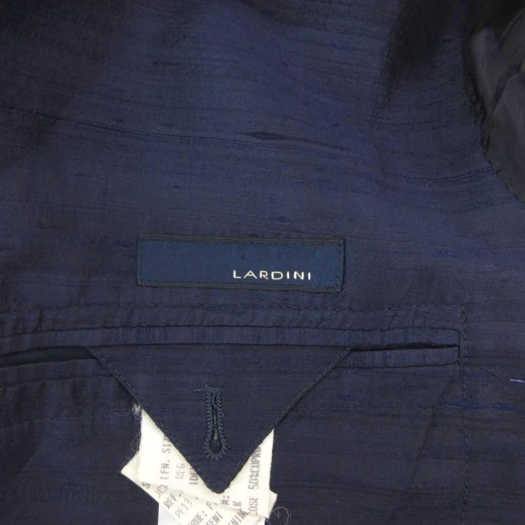 ラルディーニ LARDINI テーラードジャケット ブレザー 絹 シルク 52 紺