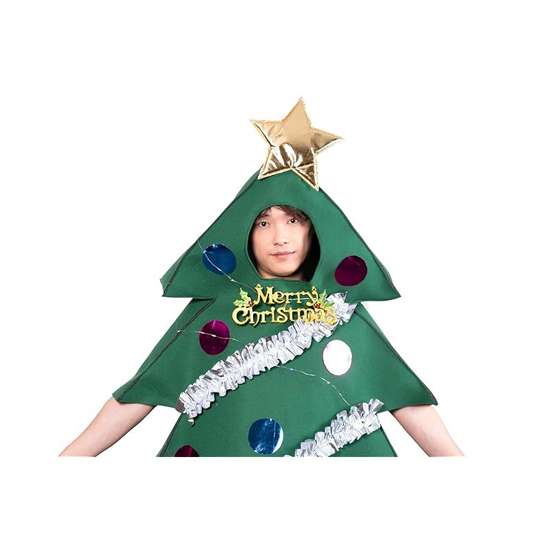 クリアストーン Clearstone コスプレ クリスマス 光る ライトアップツリーマン メンズ グリーン WWW_IBETON_RU