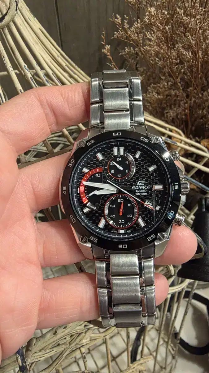 カシオ エディフィス メタル リスト時計 メンズ EFR-557CDB