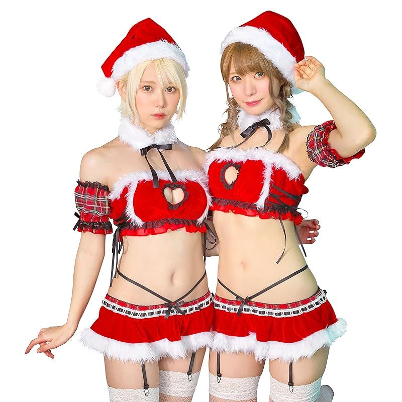 クリアストーン Clearstone SugarWhip コスプレ クリスマス サンタランジェリー レディース レッド