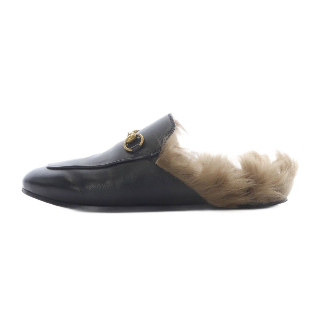 グッチ GUCCI プリンスタウン ホースビットミュール 37 黒