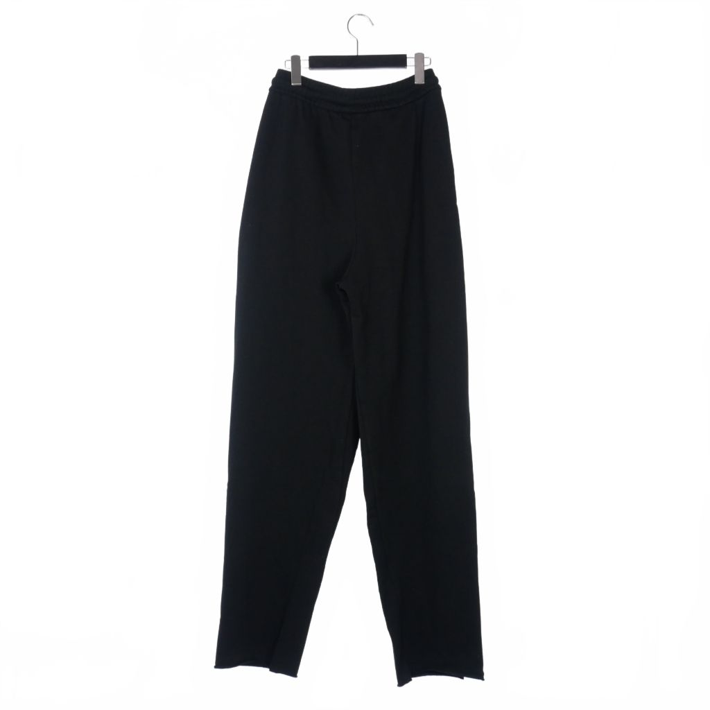 ドリスヴァンノッテン DRIES VAN NOTEN 22AW HANTA テーパード ドレープ スウェットパンツ S 黒 ブラック 222-011135-5611