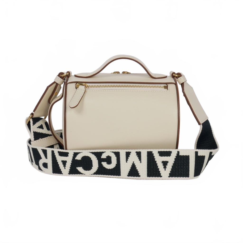 ステラマッカートニー STELLA McCARTNEY ステラ ロゴ ショルダーバッグ クロスボディ ハンドバッグ パンチング ラウンド オフホワイト 白