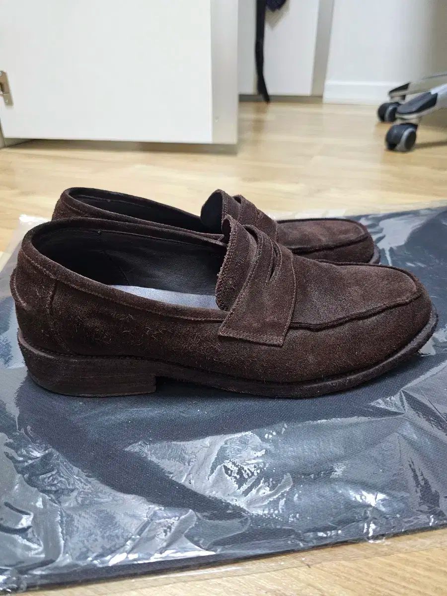  Kinch! ローファー 810 a ブラウン スウェード ローファー ブーツ 革靴