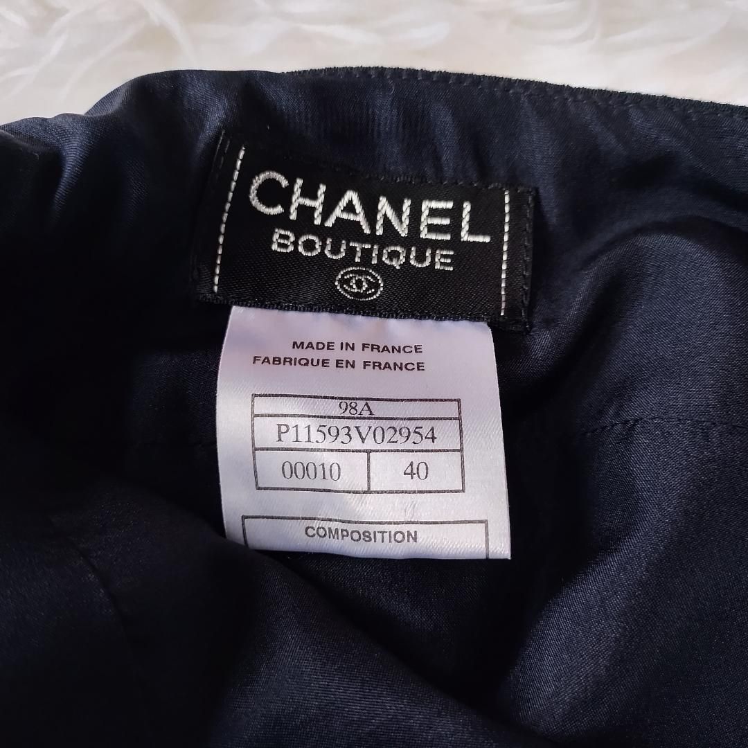 美品】CHANEL シャネル タイト スカート 98A 40 Mサイズ ココマーク